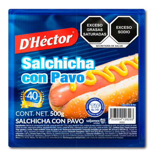 Salchicha de pavo